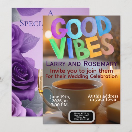 Good Vibes Kaart (Voorkant / Achterkant)