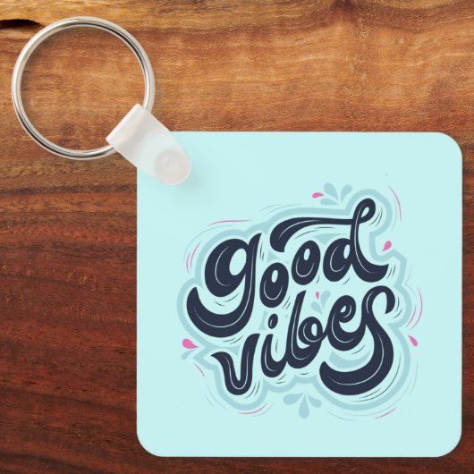 Good Vibes Keychain (Voorkant)