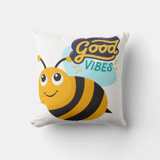 Good Vibes Kinderen Decorative Pillow – Voeg een C Kussen (Voorkant)
