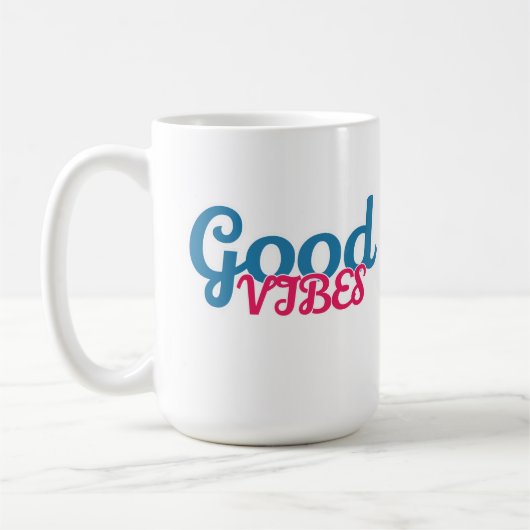 Good vibes  koffiemok (Links)