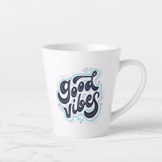 Good Vibes Latte Mug Mok (Rechts)