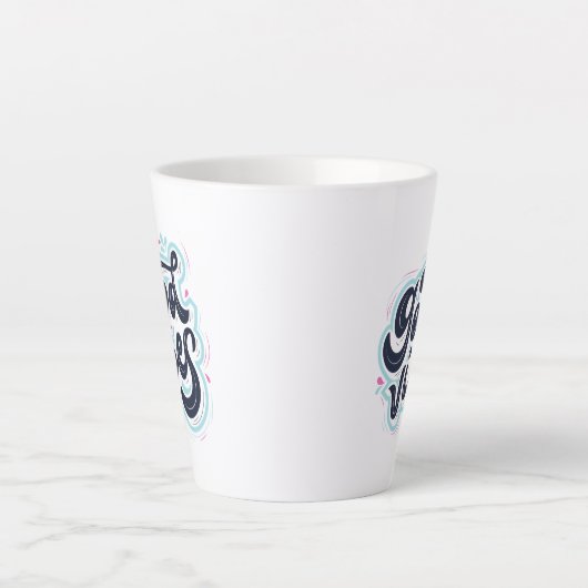 Good Vibes Latte Mug Mok (Voorkant)