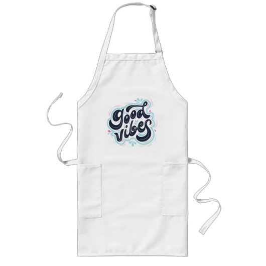Good Vibes Long Apron Lang Schort (Voorkant)