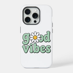 Good Vibes Madeliefje Hoesje voor Telefoon iPhone 15 Pro Case