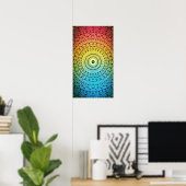 Good Vibes Mandala #5 Poster (Thuiskantoor)