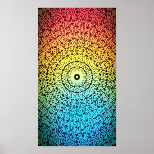 Good Vibes Mandala #5 Poster (Voorkant)