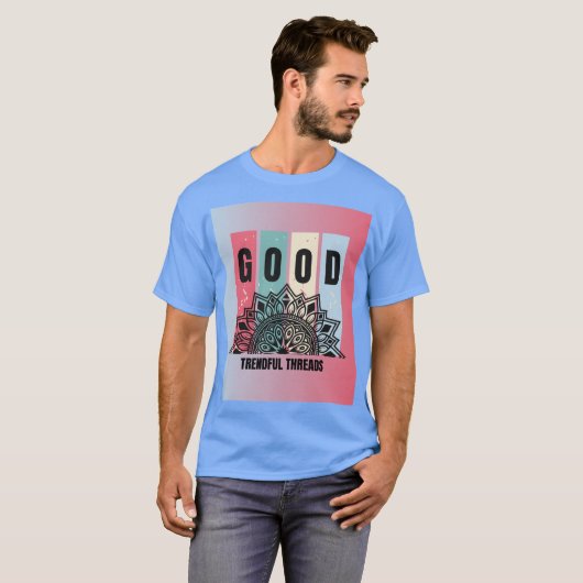 Good Vibes Mandala T-Shirt – Trendful Threads Bewe (Voorkant volledig)