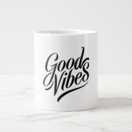 Good Vibes Mok - Moderne kalligrafie stijl