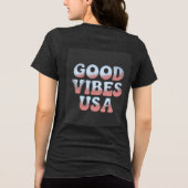 GOOD VIBES NEDERLAND Tri-Blend SHIRT (Achterkant)