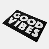Good Vibes New age Black en White Deurmat (Schuin)