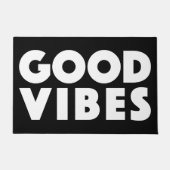 Good Vibes New age Black en White Deurmat (Voorkant)