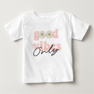 Good Vibes only 70's Hippie Slogan