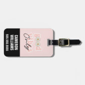 Good Vibes only 70's Hippie Slogan Bagagelabel (Voorkant horizontaal)