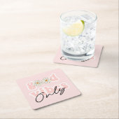 Good Vibes only 70's Hippie Slogan Kartonnen Onderzetters (Insitu)