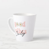 Good Vibes only 70's Hippie Slogan Latte Mok (Linkerhoek)