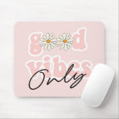 Good Vibes only 70's Hippie Slogan Muismat (Met muis)