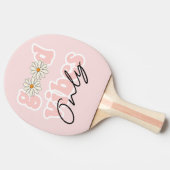 Good Vibes only 70's Hippie Slogan Tafeltennisbatje (Zijkant)