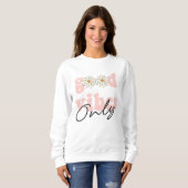Good Vibes only 70's Hippie Slogan Trui (Voorkant volledig)