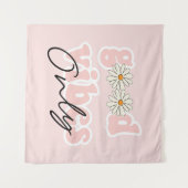 Good Vibes only 70's Hippie Slogan Wandkleed (Voorkant (horizontaal))