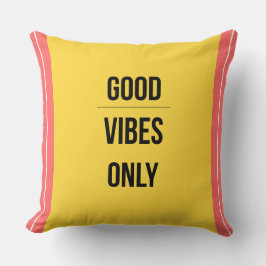 Good Vibes Only — 90s Maximalist Throw Pillow Kussen