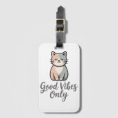 Good Vibes Only Bagagelabel (Voorkant (verticaal))