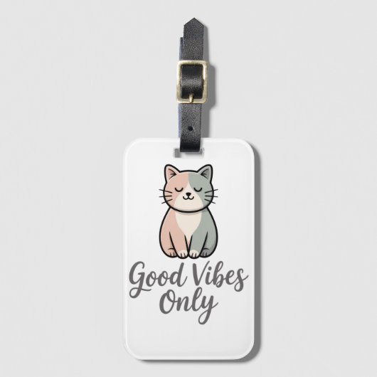 Good Vibes Only Bagagelabel (Voorkant (verticaal))