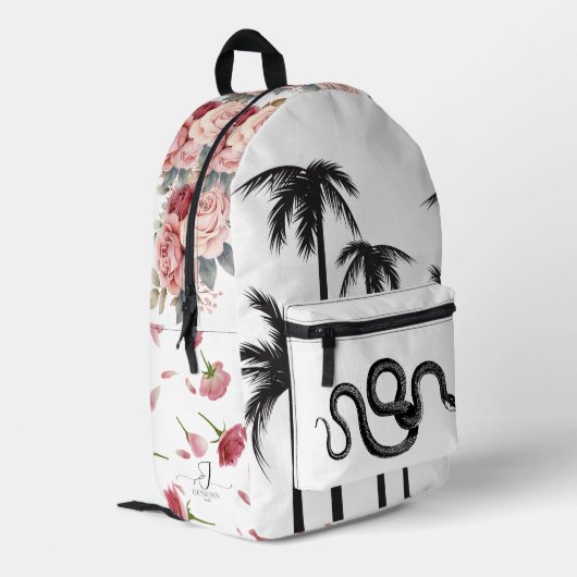 good vibes only bedrukte rugzak (Achterkant Hoek Links)