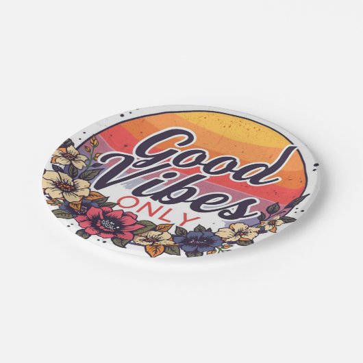 Good Vibes Only Bold Text Paper Bord (Gekanteld)