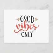 Good vibes only briefkaart (Voorkant)