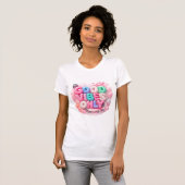 Good Vibes Only Bubble Gum Style T-Shirt – Glanzen (Voorkant volledig)