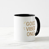 Good Vibes Only Coffee Mug | Positive Cozy Gift  Mok (Voorkant rechts)