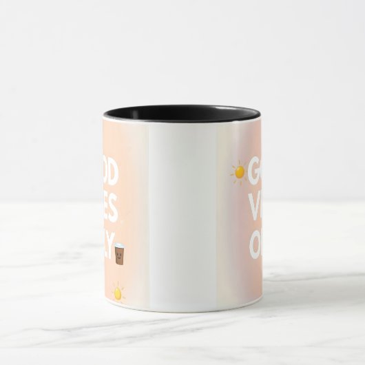 Good Vibes Only Coffee Mug | Positive Cozy Gift Mok (Midden)