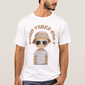 Good Vibes Only – Cute Positive Illustration T-shirt