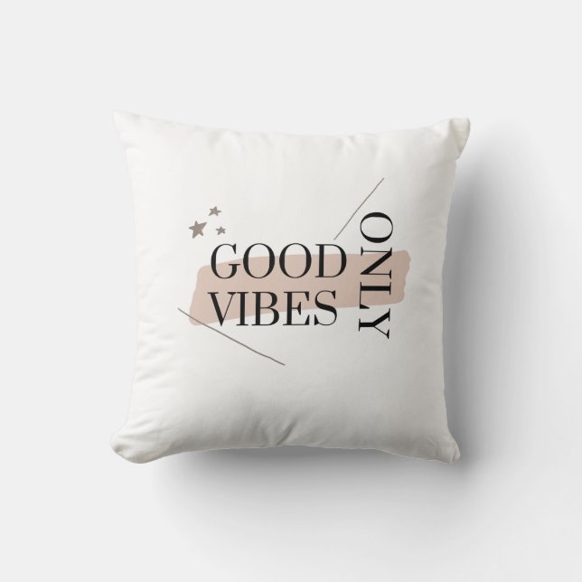 Good Vibes Only Esthetisch - Sierkussen (Voorkant)