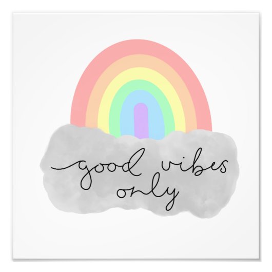 Good Vibes Only Foto Afdruk (Voorkant)