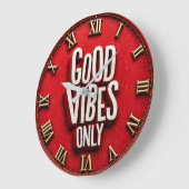 Good Vibes Only Grote Klok (Hoek)