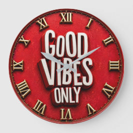 Good Vibes Only Grote Klok