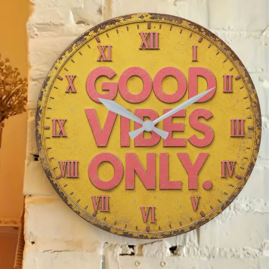 Good Vibes Only Grote Klok