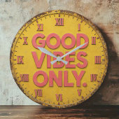Good Vibes Only Grote Klok