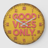 Good Vibes Only Grote Klok (Voorkant)