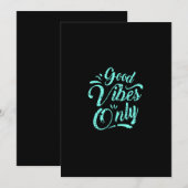 good vibes only kaart (Voorkant / Achterkant)