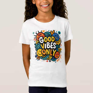 Good Vibes Only Kinder T-shirt – leuke kleurrijke