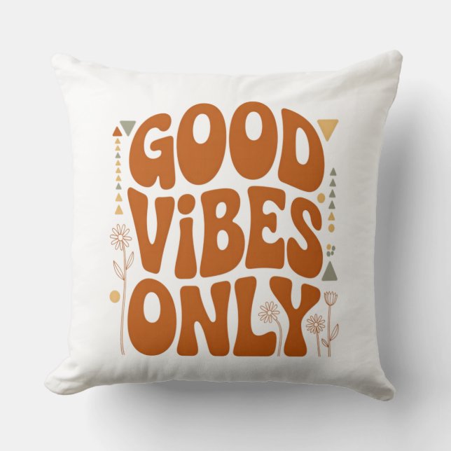 Good Vibes Only Kussen (Voorkant)