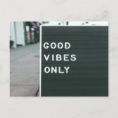 Good Vibes Only Letter Board positief Briefkaart (Voorkant)
