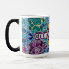 Good Vibes Only modern mosaic pattern ceramic mug Magische Mok