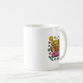 Good Vibes Only Mok – Funky Retro Positieve Energi (Voorkant rechts)