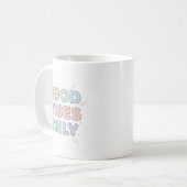 Good Vibes Only Mok – Schattige pastel zonneschijn (Voorkant links)