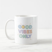 Good Vibes Only Mok – Schattige pastel zonneschijn (Links)