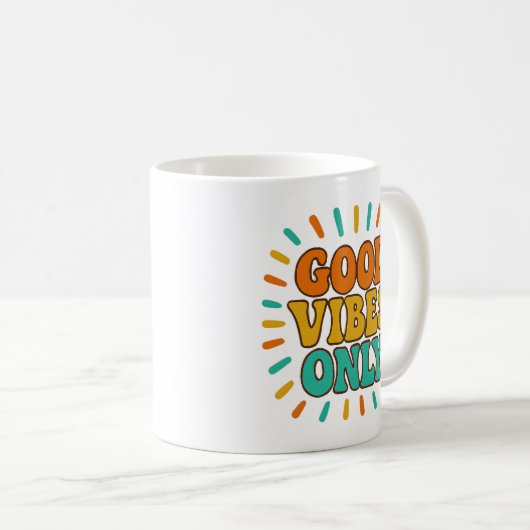 Good Vibes Only -  Mug Koffiemok (Voorkant rechts)