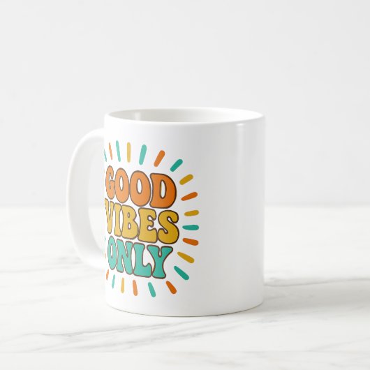 Good Vibes Only - Mug Koffiemok (Voorkant links)